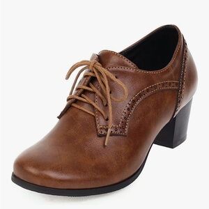 Elegant Brown Women's Oxford Shoes